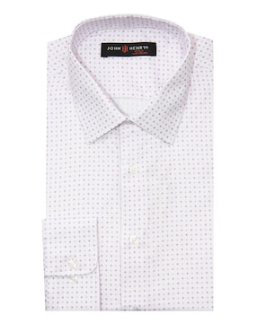 Camisa de vestir John Henry manga larga para hombre