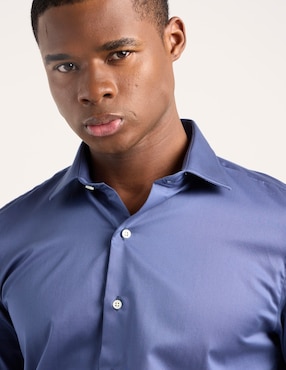 Camisa de vestir Nautica de algodón manga larga para hombre