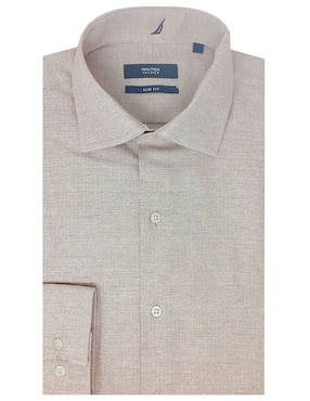 Camisa de vestir Nautica de algodón manga larga para hombre