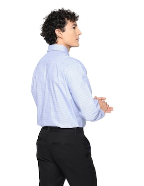 Camisa de vestir Tommy Hilfiger de algodón manga larga para hombre