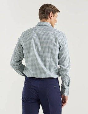 Camisa de vestir Tommy Hilfiger de algodón manga larga para hombre