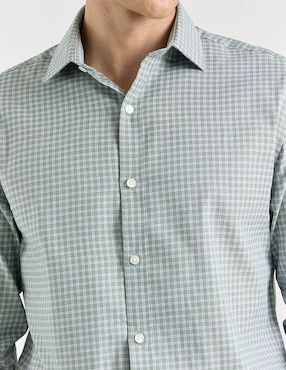 Camisa de vestir Tommy Hilfiger de algodón manga larga para hombre