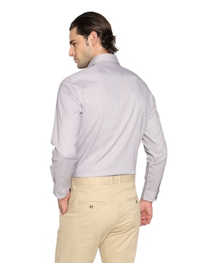 Camisa de vestir Michael Kors de algodón manga larga para hombre