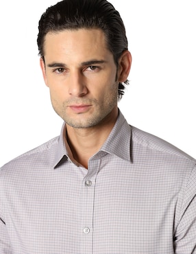 Camisa de vestir Michael Kors de algodón manga larga para hombre