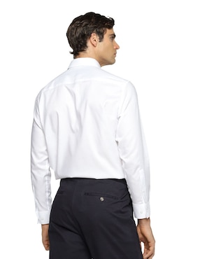 Camisa de vestir Calvin Klein de algodón manga larga para hombre