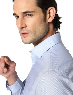 Camisa de vestir Michael Kors de algodón manga larga para hombre