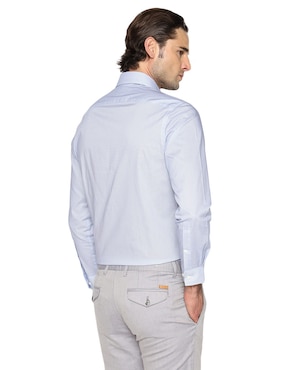 Camisa de vestir Michael Kors de algodón manga larga para hombre