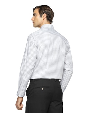 Camisa de vestir Calvin Klein de algodón manga larga para hombre
