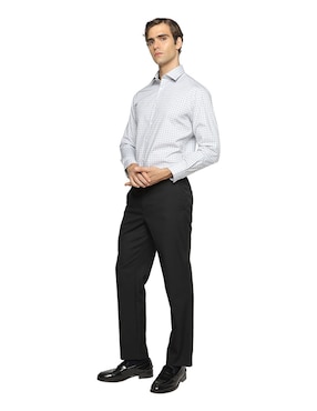Camisa de vestir Calvin Klein de algodón manga larga para hombre