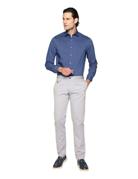 Camisa de vestir Michael Kors de algodón manga larga para hombre