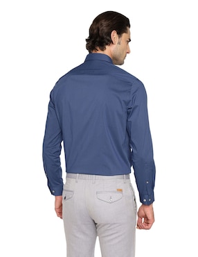 Camisa de vestir Michael Kors de algodón manga larga para hombre