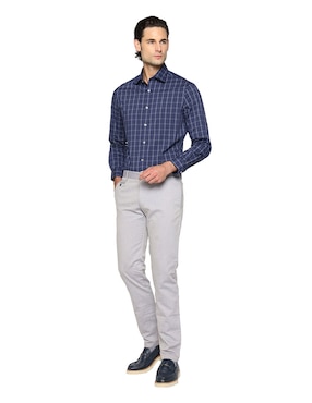 Camisa de vestir Michael Kors de algodón manga larga para hombre