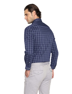 Camisa de vestir Michael Kors de algodón manga larga para hombre