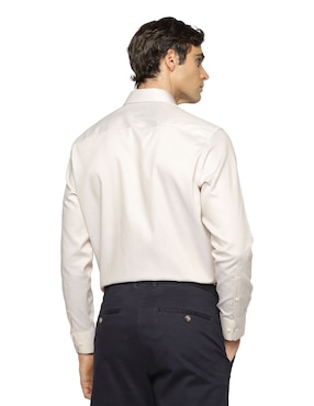 Camisa de vestir Calvin Klein de algodón manga larga para hombre