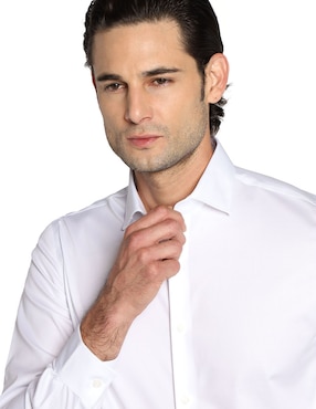 Camisa de vestir Michael Kors de algodón manga larga para hombre