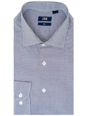 Camisa de vestir Jbe de algodón manga larga para hombre