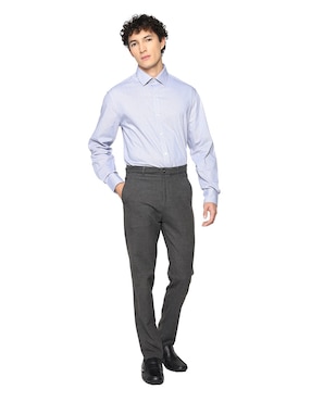 Camisa de vestir Tommy Hilfiger de algodón manga larga para hombre