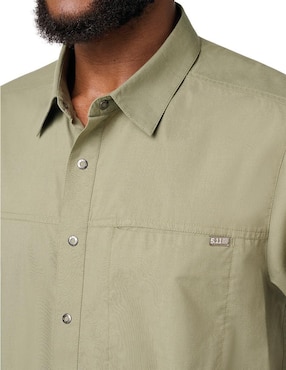 Camisa casual 5.11 de algodón manga corta para hombre