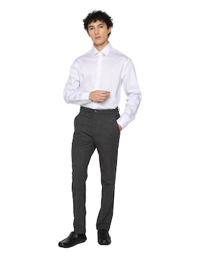 Camisa de vestir Tommy Hilfiger de algodón manga larga para hombre