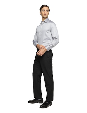 Camisa de vestir Calvin Klein de algodón manga larga para hombre