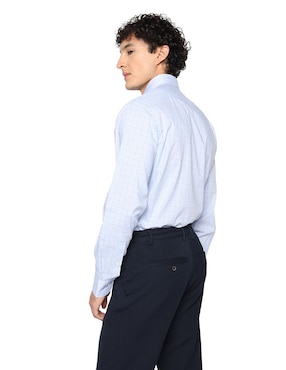 Camisa de vestir Tommy Hilfiger de algodón manga larga para hombre