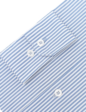 Camisa de vestir Jbe de algodón manga larga para hombre