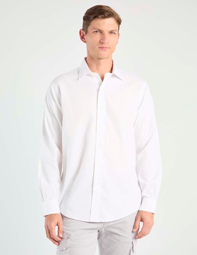 Camisa de vestir Brooks Brothers de algodón manga larga para hombre