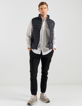 Camisa de vestir Brooks Brothers de algodón manga larga para hombre
