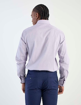 Camisa de vestir Tommy Hilfiger de algodón manga larga para hombre