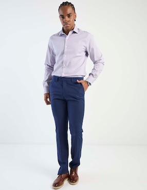 Camisa de vestir Tommy Hilfiger de algodón manga larga para hombre