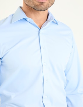 Camisa de vestir L.P.C. de bambú manga larga para hombre