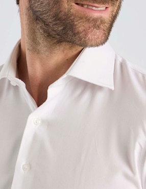 Camisa de vestir L.p.c. de bambú manga larga para hombre