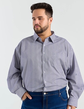 Camisa de vestir Manchester manga larga para hombre