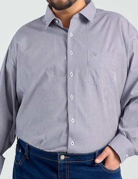 Camisa de vestir Manchester manga larga para hombre