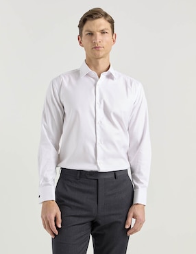 Camisa de vestir Scappino de algodón manga larga para hombre