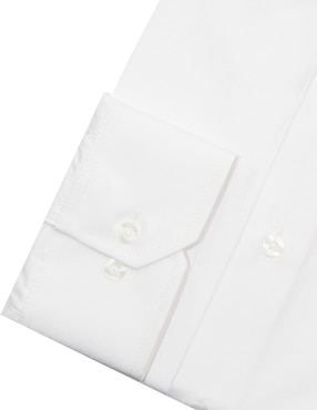 Camisa formal John Henry de algodón manga larga para hombre