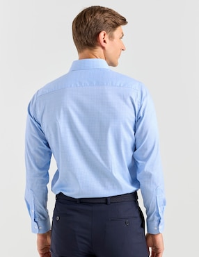 Camisa de vestir Perry Ellis de manga larga para hombre