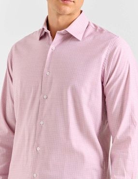 Camisa de vestir Perry Ellis manga larga para hombre