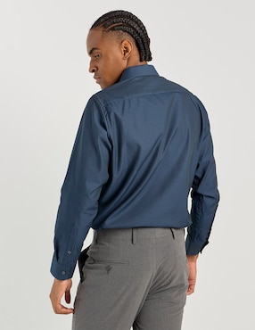 Camisa de vestir Perry Ellis manga larga para hombre