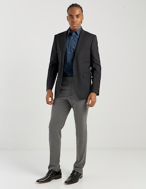 Camisa de vestir Perry Ellis manga larga para hombre