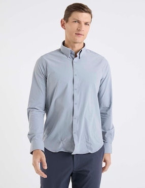 Camisa casual Elemento Uomo de algodón manga larga para hombre