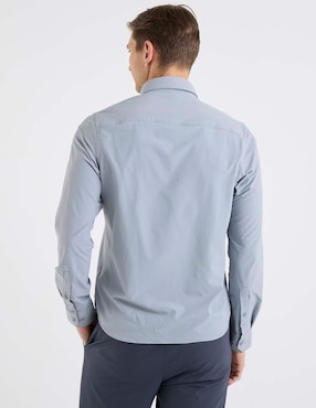 Camisa casual Elemento Uomo de algodón manga larga para hombre