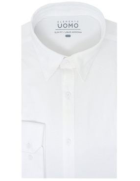 Camisa de vestir Elemento Uomo de algodón manga larga para hombre