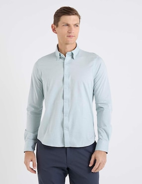 Camisa casual Elemento Uomo de algodón manga larga para hombre