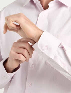 Camisa business casual L.P.C. manga larga para hombre