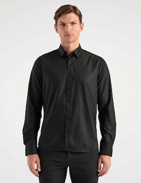 Camisa de vestir Elemento Uomo manga larga para hombre