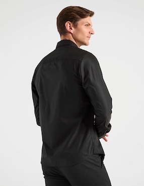 Camisa de vestir Elemento Uomo manga larga para hombre