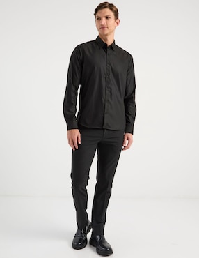 Camisa de vestir Elemento Uomo manga larga para hombre