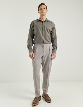 Camisa de vestir Elemento Uomo manga larga para hombre