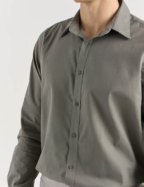 Camisa de vestir Elemento Uomo manga larga para hombre